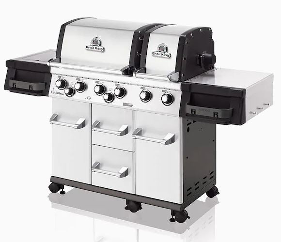 Broil King Imperial XLS Stainless Steel 6-Burner Gas Grill with 1 Side Burner and Rotisserie Burner