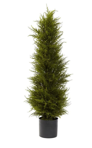 Artificial 3.5 Ft. Potted Cedar Tree for Home Patio Balcony Entry Hall Floral Decor