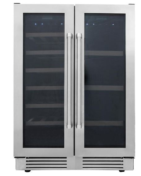 Thor Kitchen Stainless French Door Dual-Zone Bottle and Can Beverage Center Cooler Storage Unit
