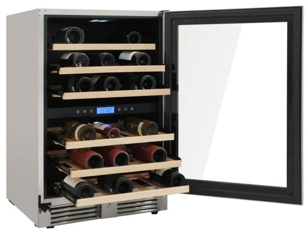 Thor Kitchen Stainless Steel 46 Bottle Dual-Zone Outdoor Rated Wine Storage Cooler Unit