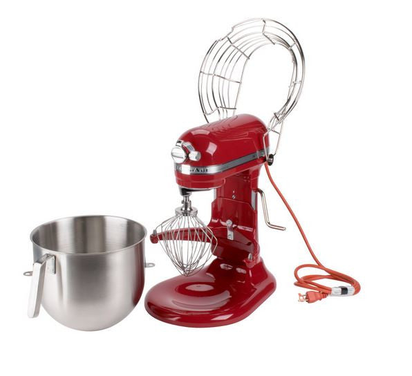 KitchenAid KSMC895 NSF 8 Qt. Bowl Lift Commercial Countertop Mixer with Stainless Steel Bowl Guard - 120V, 1.3 HP