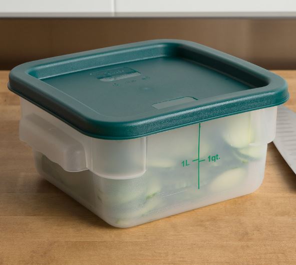 CAMBRO 2 QUART SQUARE CONTAINER WITH LID - US Foods CHEF'STORE