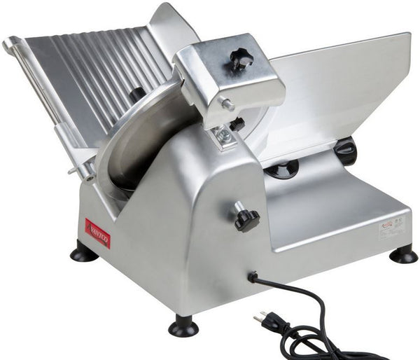 Commercial 12" Manual Countertop Gravity Feed Meat Food Slicer - 1/3 hp