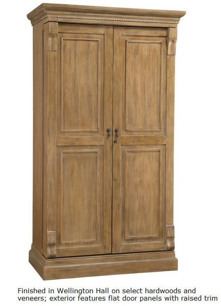 Distinctly Crafted Wooden Home Wine and Cocktail Armoire Style Bar