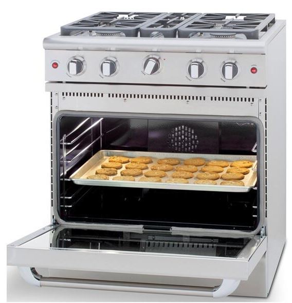 Capital Precision Series Stainless 30" All-Gas Sealed Burners, Infrared Broiler Range