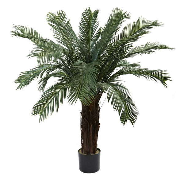 4 Ft. Indoor Outdoor Cycas Palm Pool Patio Home Office Shade Tree UV Resistant