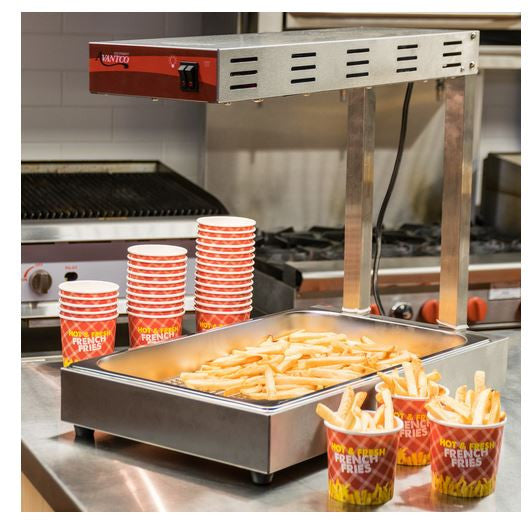 Countertop Infrared Commercial French Fry Food Warmer, Dump Station, 1000W, 120V