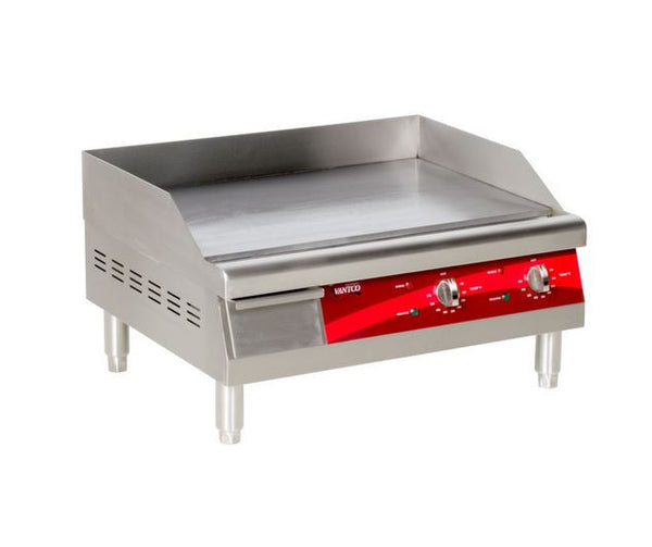 24" Commercial Electric Countertop Griddle, Flat Top Grill