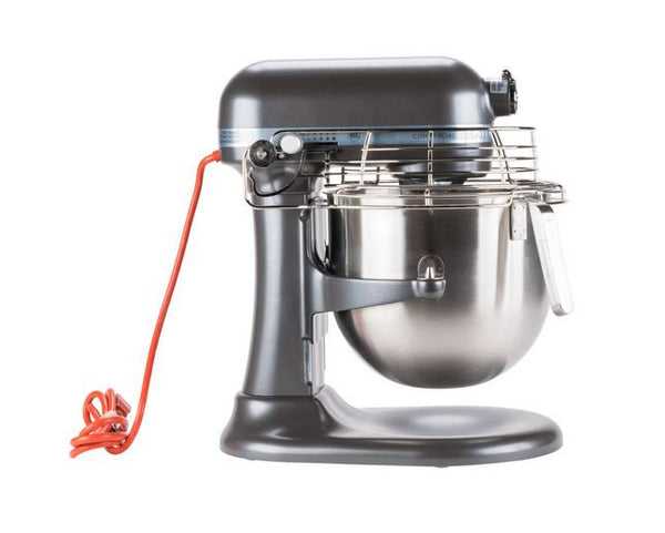 KitchenAid KSMC895 NSF 8 Qt. Bowl Lift Commercial Countertop Mixer with Stainless Steel Bowl Guard - 120V, 1.3 HP