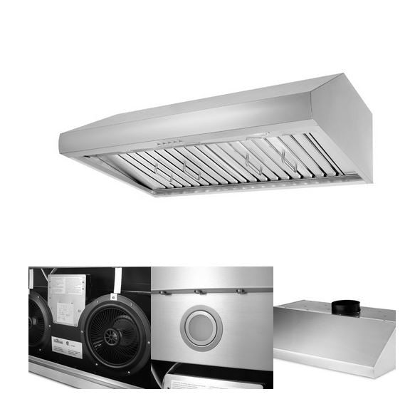 Thor Kitchen Stainless Steel Range Hood 30", 36" or 48" Range Cooktop Ventilation, 1000 CFM